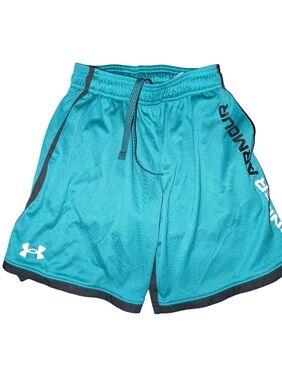 Under Armour Men's Teal Athletic Mesh Shorts with Contrast Trim